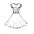 Kleid Dance wettbewerbsfähiges für Mädchen mit kurzen ärmeln Karina.